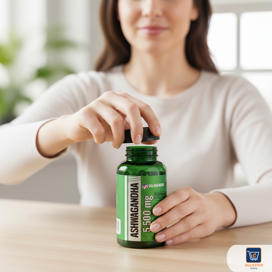 𝐀𝐒𝐇𝐖𝐀𝐆𝐀𝐍𝐃𝐇𝐀 𝟓,𝟓𝟎𝟎 𝐌𝐆 Reduce cortisol & estrés +ENVÍO GRATIS